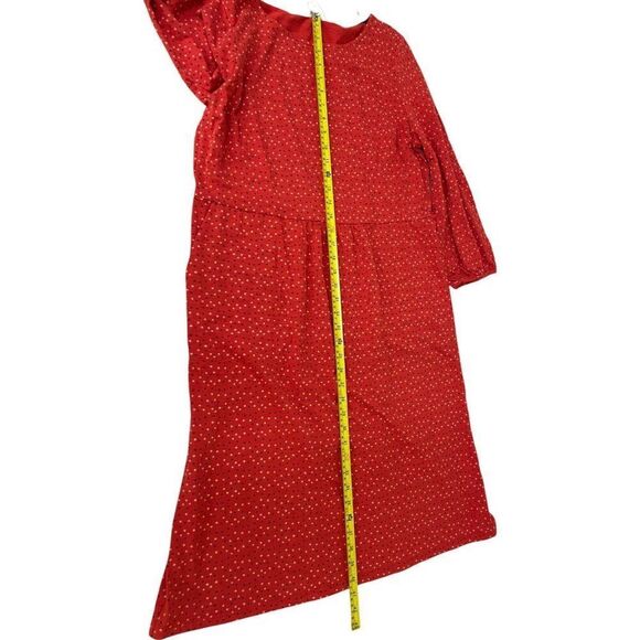 Boden Womens Odelia Dress UK 16L US 12L Red Geometric Stars Midi Patriotic NWT - Picture 11 of 13